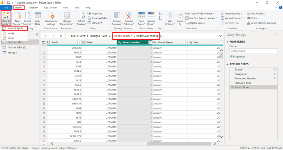 Customizing X-Axis Order in Power BI